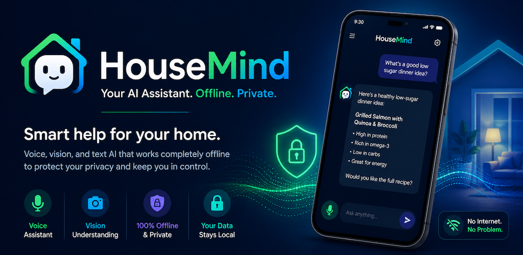 HouseMind offline AI assistant preview
